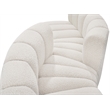 Bowery Hill Contemporary Cream Boucle Fabric Modular Sectional