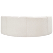 Bowery Hill Contemporary Cream Boucle Fabric Modular Sectional