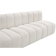 Bowery Hill Contemporary Cream Boucle Fabric Modular Sectional