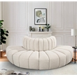 Bowery Hill Contemporary Cream Boucle Fabric Modular Sectional