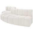 Bowery Hill Contemporary Cream Boucle Fabric Modular Sectional