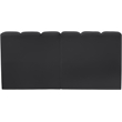 Bowery Hill Contemporary Black Vegan Leather Modular Sectional