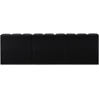 Bowery Hill Contemporary Black Vegan Leather Modular Sectional