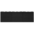 Bowery Hill Contemporary Black Boucle Fabric Modular Sectional