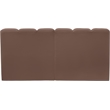 Bowery Hill Contemporary Brown Vegan Leather Modular Sectional