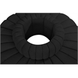 Bowery Hill Contemporary Black Boucle Fabric Modular Sectional