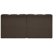 Bowery Hill Contemporary Brown Boucle Fabric Modular Sectional