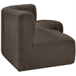 Bowery Hill Contemporary Brown Boucle Fabric Modular Sectional