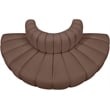 Bowery Hill Contemporary Brown Vegan Leather Modular Sectional