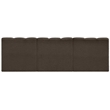Bowery Hill Contemporary Brown Boucle Fabric Modular Sectional