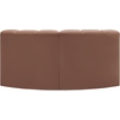 Bowery Hill Contemporary Cognac Vegan Leather Modular Sectional