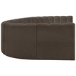 Bowery Hill Contemporary Brown Boucle Fabric Modular Sectional