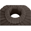 Bowery Hill Contemporary Brown Boucle Fabric Modular Sectional