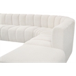 Bowery Hill Contemporary Cream Boucle Fabric Modular Sectional