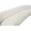 Bowery Hill Contemporary Cream Boucle Fabric Modular Sectional