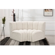 Bowery Hill Contemporary Cream Boucle Fabric Modular Sectional