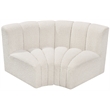 Bowery Hill Contemporary Cream Boucle Fabric Modular Sectional