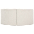 Bowery Hill Contemporary Cream Boucle Fabric Modular Sectional