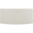 Bowery Hill Contemporary Cream Vegan Leather Modular Sectional