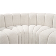 Bowery Hill Contemporary Cream Boucle Fabric Modular Sectional