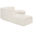 Bowery Hill Contemporary Cream Boucle Fabric Modular Sectional