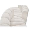 Bowery Hill Contemporary Cream Boucle Fabric Modular Sectional
