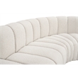 Bowery Hill Contemporary Cream Boucle Fabric Modular Sectional