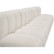 Bowery Hill Contemporary Cream Boucle Fabric Modular Sectional
