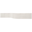Bowery Hill Contemporary Cream Boucle Fabric Modular Sectional