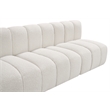 Bowery Hill Contemporary Cream Boucle Fabric Modular Sectional