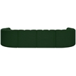 Bowery Hill Contemporary Green Boucle Fabric Modular Sectional