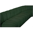 Bowery Hill Contemporary Green Boucle Fabric Modular Sectional
