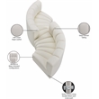 Bowery Hill Contemporary Cream Vegan Leather Modular Sectional