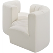Bowery Hill Contemporary Cream Vegan Leather Modular Sectional