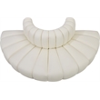 Bowery Hill Contemporary Cream Vegan Leather Modular Sectional