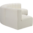 Bowery Hill Contemporary Cream Vegan Leather Modular Sectional
