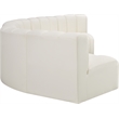 Bowery Hill Contemporary Cream Vegan Leather Modular Sectional