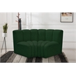 Bowery Hill Contemporary Green Boucle Fabric Modular Sectional