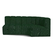 Bowery Hill Contemporary Green Boucle Fabric Modular Sectional
