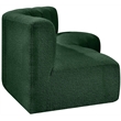 Bowery Hill Contemporary Green Boucle Fabric Modular Sectional