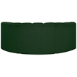 Bowery Hill Contemporary Green Boucle Fabric Modular Sectional