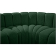 Bowery Hill Contemporary Green Boucle Fabric Modular Sectional