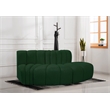 Bowery Hill Contemporary Green Boucle Fabric Modular Sectional