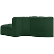 Bowery Hill Contemporary Green Boucle Fabric Modular Sectional