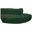 Bowery Hill Contemporary Green Boucle Fabric Modular Sectional