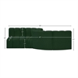 Bowery Hill Contemporary Green Boucle Fabric Modular Sectional