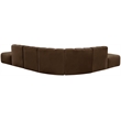 Bowery Hill Contemporary Soft Brown Velvet Modular Sectional
