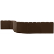 Bowery Hill Contemporary Soft Brown Velvet Modular Sectional