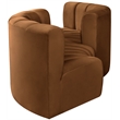 Bowery Hill Contemporary Soft Saddle Velvet Modular Sectional