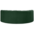 Bowery Hill Contemporary Green Boucle Fabric Modular Sectional